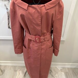 Burberry Prorsum pink trench coat